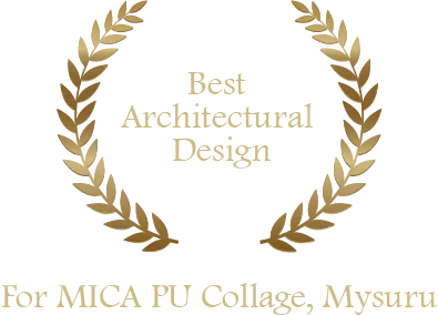 NAREDCO 2023 Best Architectural Design recognition for MICA PU College, Mysuru